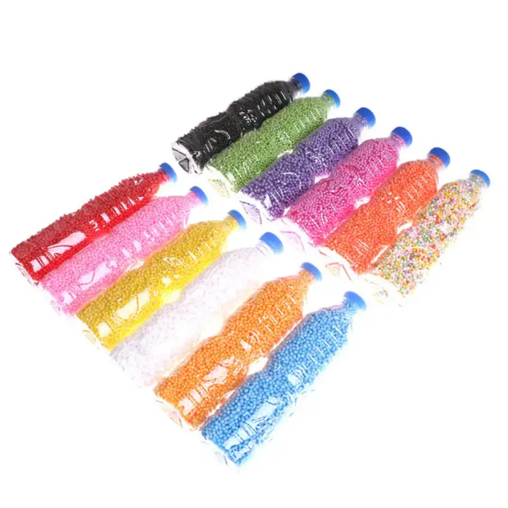 500ml Bottle Diy Snow Mud Particles Accessories Slime Balls Small