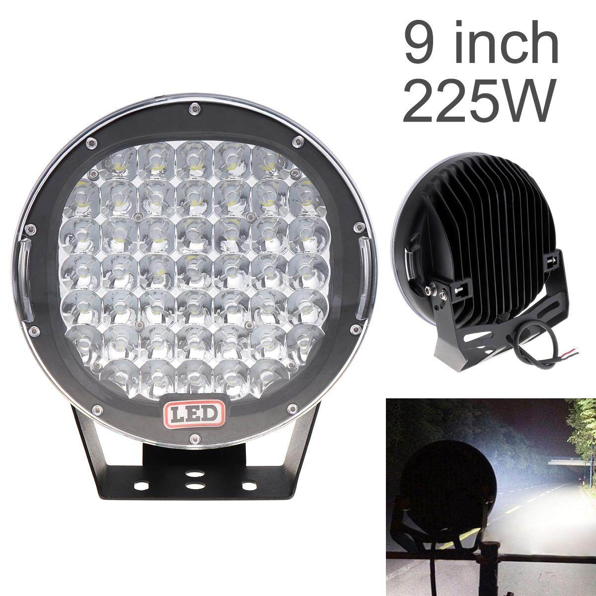 1 Tia-Pha 9 Inch Bo Tròn 225 W 45x CREE ĐÈN LED Xe Hơi Ô Tô Worklight Đèn Xe Lái Xe Đèn offroad SUV/ATV/Xe Tải/Thuyền