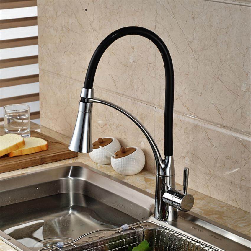 Kitchen Faucet LED Light Brass Material Brand New Kitchen Faucet