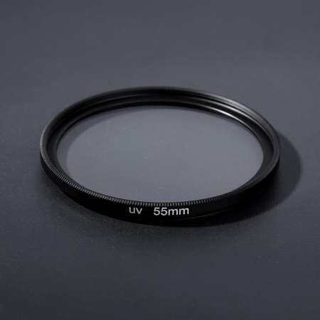 Duoqiao 55mm UV Ultra-Violet Filter Glass Lens Protector for Canon Sony Nikon Pentax(Black)