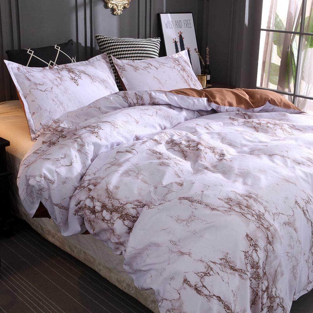 Marbling Duvet Thoải Mái Bộ Chăn Ga 3 mảnh Vỏ gối Bao Da Sang Trọng