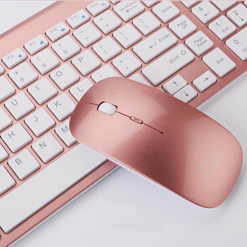 2.4Ghz UltraThin Wireless Keyboard And Mouse Combo With USB Receiver
