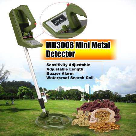 Allwin MD3008 โลหะใต้ดินอุปกรณ์ตรวจจับแบบมือถือ Treasure Hunter GOLD Digger Finder