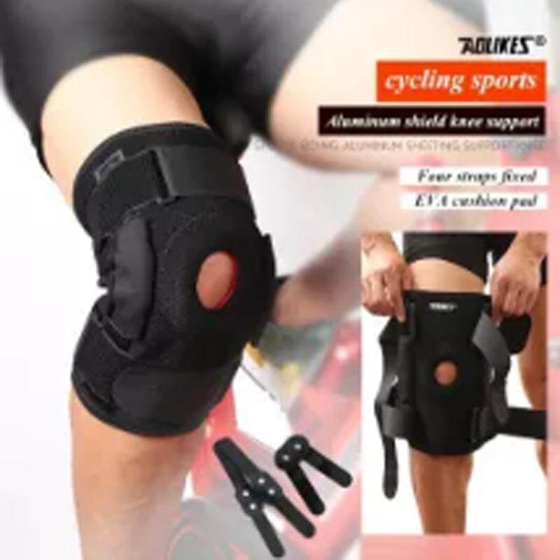 AOLIKES 1Pcs Knee Brace with Polycentric Hinges Professional Knee Pad Guard Breathable Outdoor Climbing Cycling Knee Support