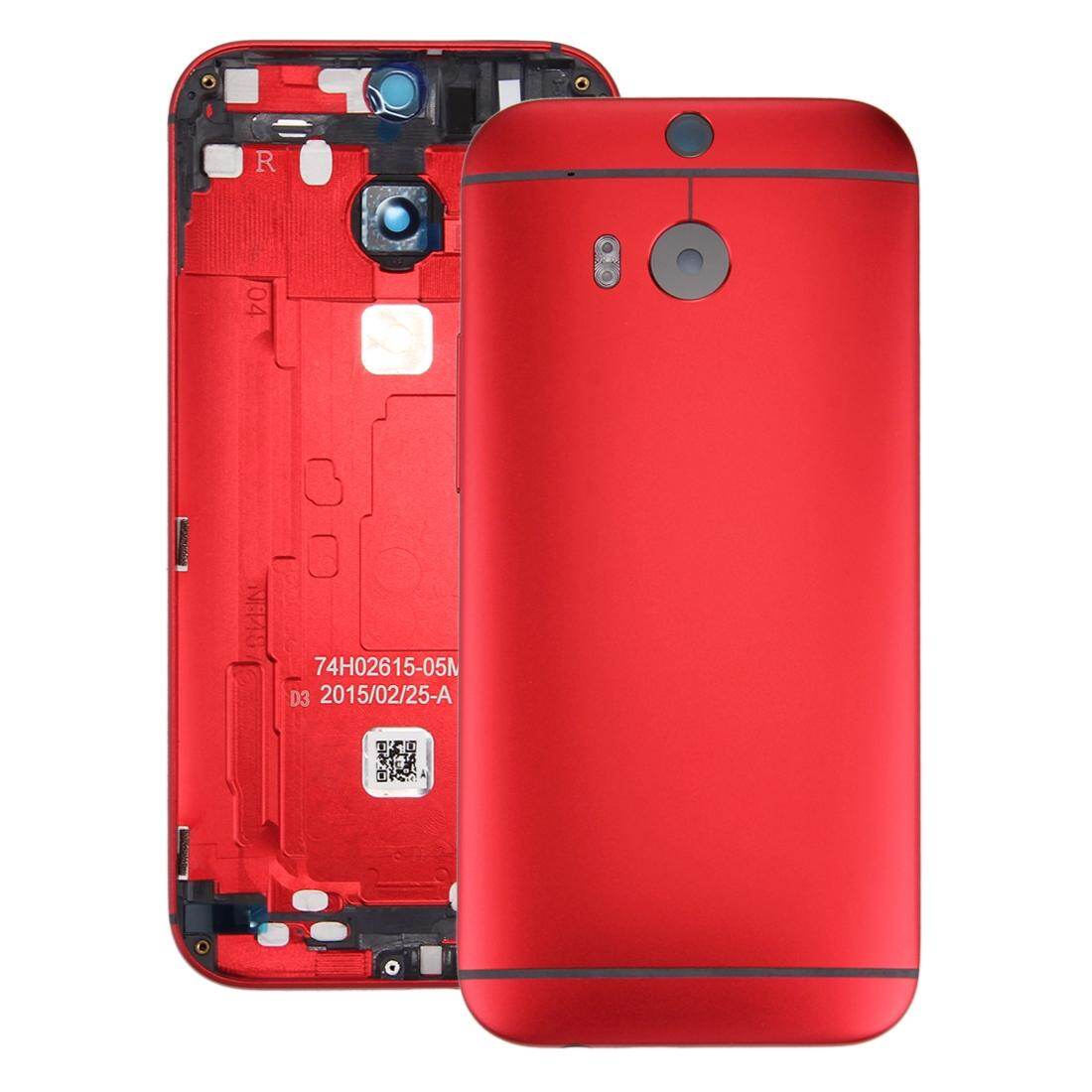 Back Housing Cover for HTC One M8(Red)