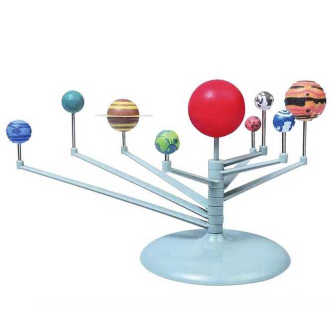 Wonderful Toy 3D Solar System Planetarium Model Learning Study Science Kits Educational Astronomy Model DIY Toy Gift Multicolor
