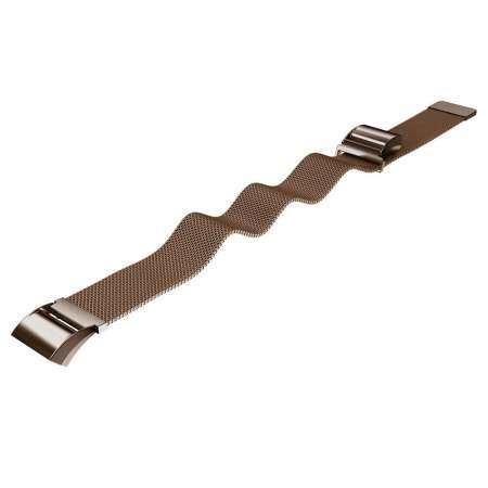 SPACICKIE Milanese Stainless Steel Watch Band Strap Bracelet + HD Film For Fitbit Charge 2