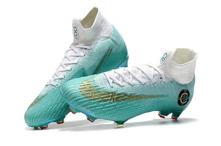 light blue football boots