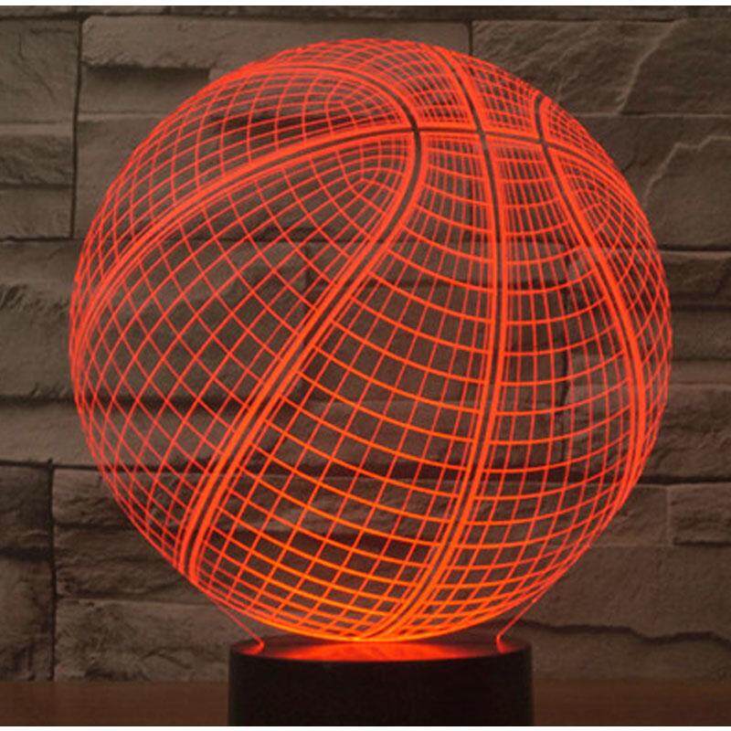 Colorful Touch Decorative Table Lamp Basketball Night Light Stereo Table Lamp