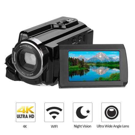 Brisky 4 พัน ULTRA - HD WIFI ดิจิตอลกล้องวีดีโอไนท์วิชั่น IR กล้องดิจิตอลกล้องวิดีโอ UK Plug - INTL