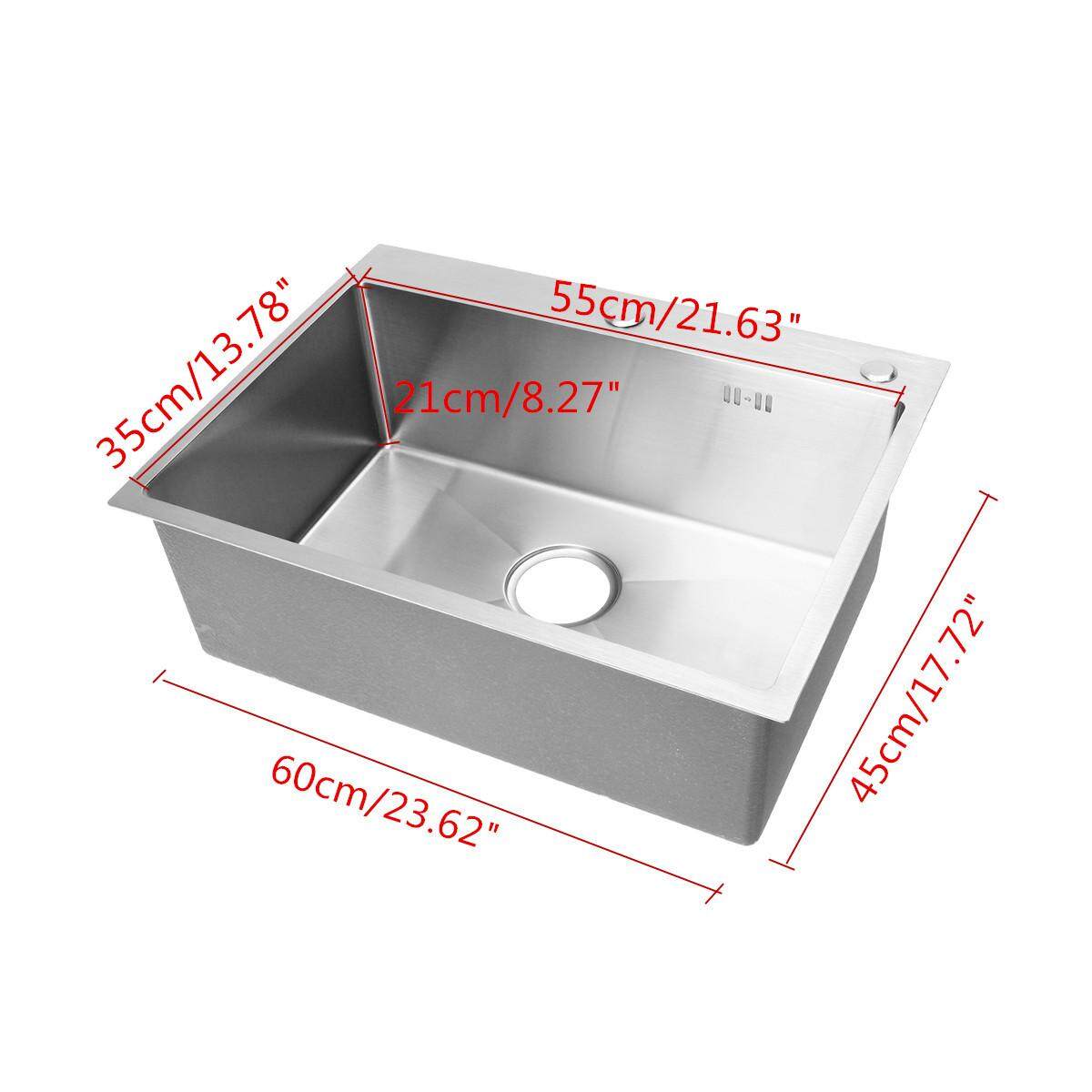 Stainless Steel Kitchen Catering Sink Single Bowl Unit With Roll Mat