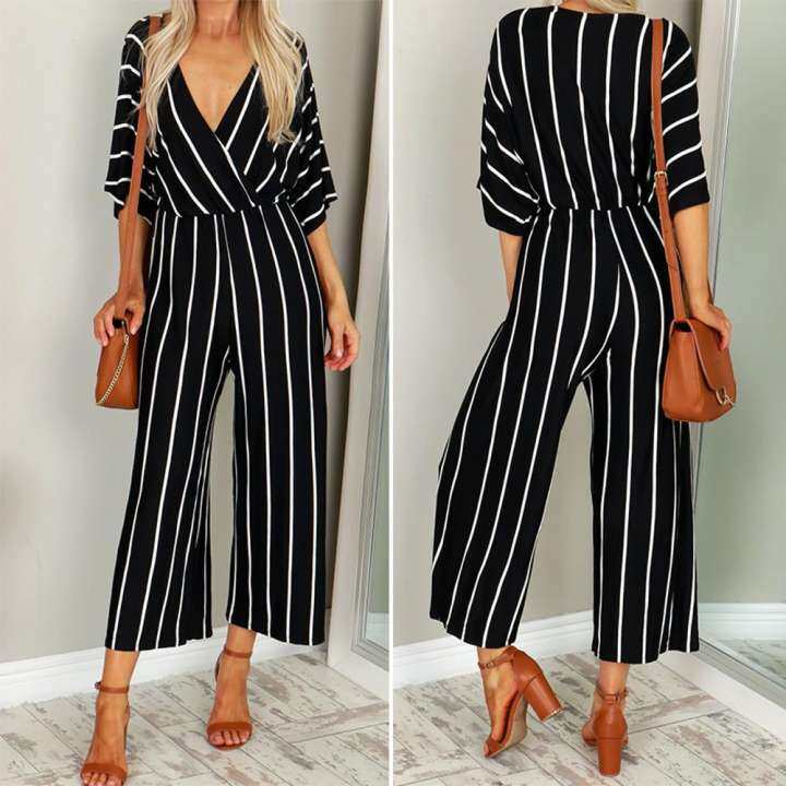 three quarter length jumpsuit