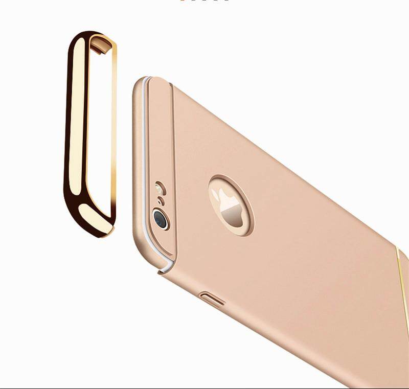 Ốp Điện Thoại Iphone 6 Plus, iPhone 6S Plus Ốp Lưng Điện Thoại, ốp lưng iPhone 6/6S 7 8 7PLUS 8PLUS X XS XR XS MAX 5 5S SE ốp Lưng điện thoại, 3 in 1 Cao Cấp Vàng Cứng Ốp Lưng Ốp Lưng Phủ Sóng Có Thể Tháo Rời Vỏ