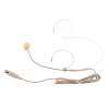 Miracle Shining Double Earhook Wired Headset Headworn Microphone Beige XLR 4Pin