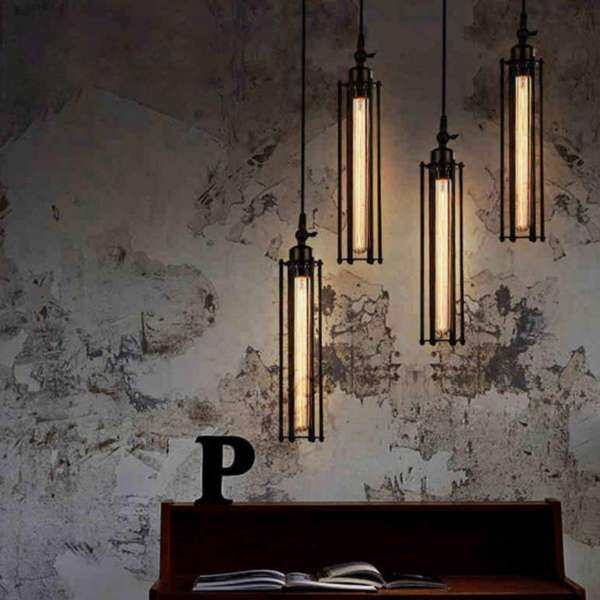 Industrial Retro Vintage Flute Pendant Lamp Kitchen Bar Hanging Ceiling Light - intl