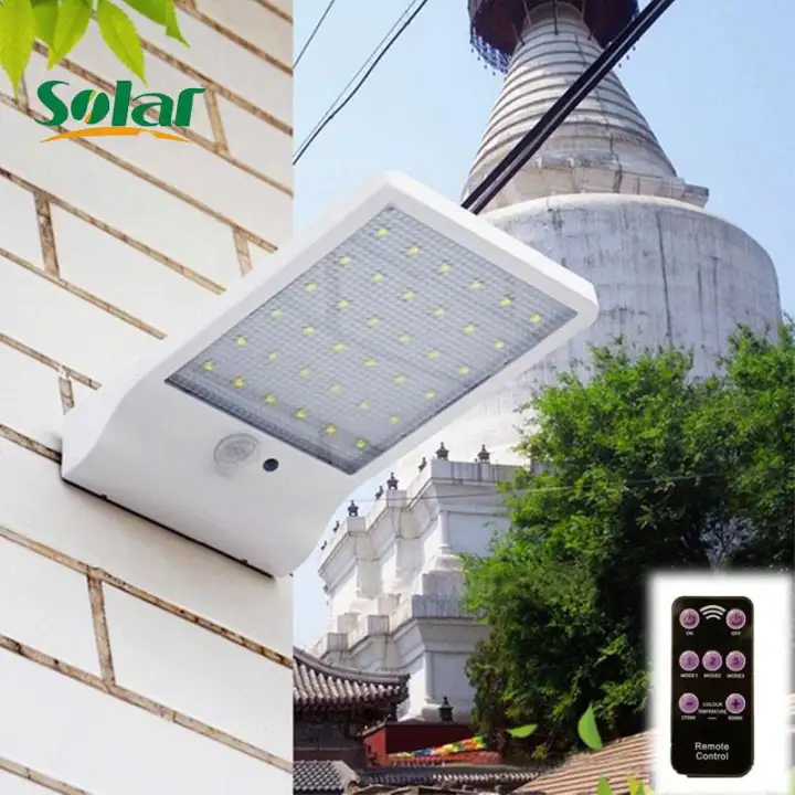 48 Led Remote Control Outdoor Lighting With Pir Motion Sensor Wall Outdoor Lighting With Pir Motion Sensor