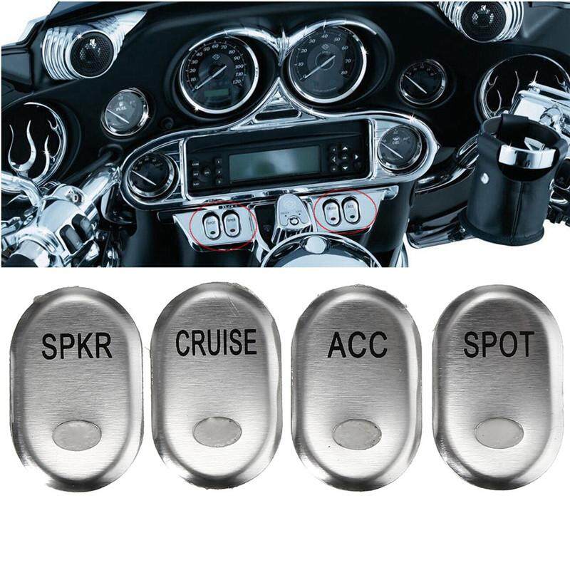 Chrome Brushed  Panel Switch Cover For Harley Electra Glide FLHTCUSE 96-13 