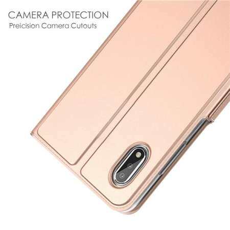 หนัง PU พลิกกระเป๋าสตางค์เคสครอบเต็มเคสแบบกระเป๋าพร้อมซองใส่บัตรและหัวเข็มขัดอัตโนมัติสำหรับ Xiaomi Mi MAX 3