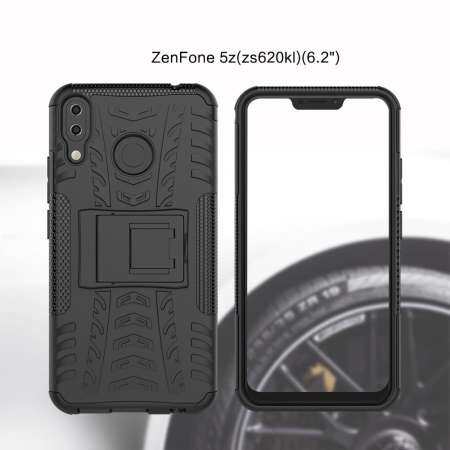 With Kickstand Anti-slip PC + Silicone Combo Cover Case for Asus Zenfone 5Z ZS620KL / Asus Zenfone 5 ZE620KL
