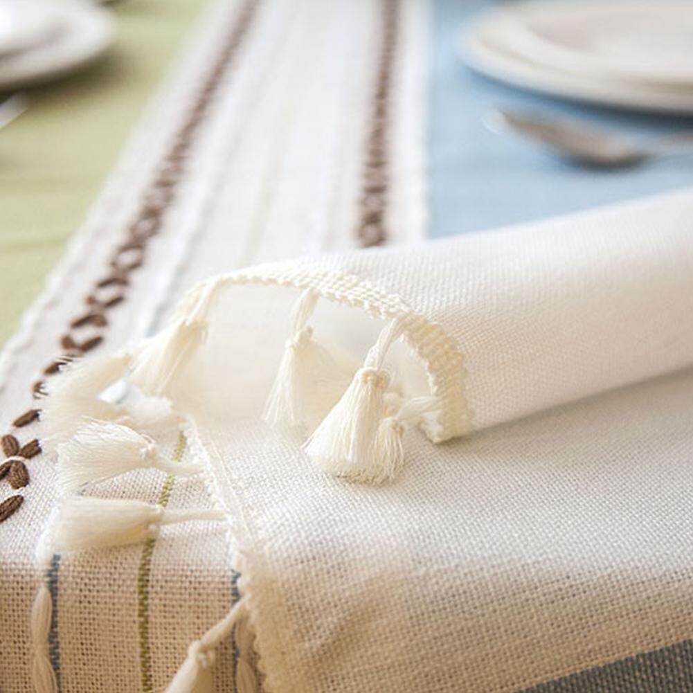 Star Mall Table Cloth Tassel Lace Rectangle Tablecloth Home Kitchen Table Cloths Party Banquet Dining Table Cover