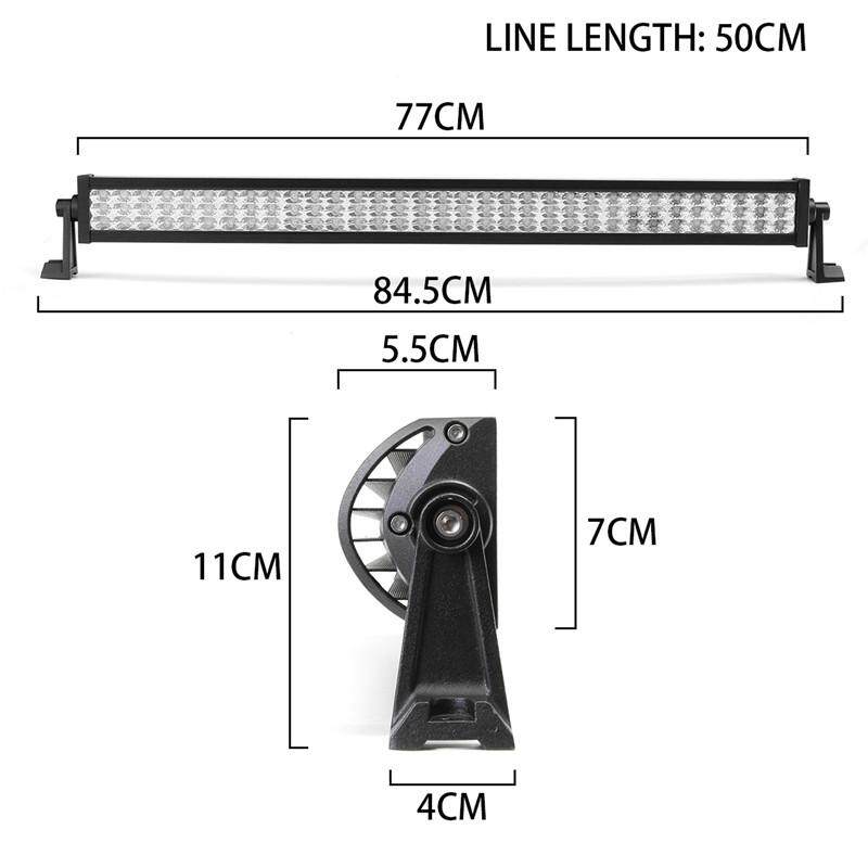 32 Inch LED 297 W Làm Việc Sương Mù Thanh Combo Xà Đơn Xe Offroad ATV Lái Xe Đèn