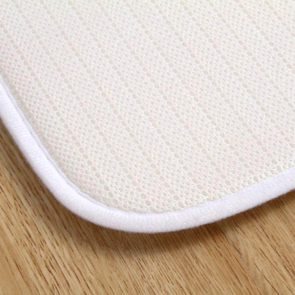 Colorful Wooden Board Non Slip Water Absorbent Bath Mat Carpet Door Rug Pad