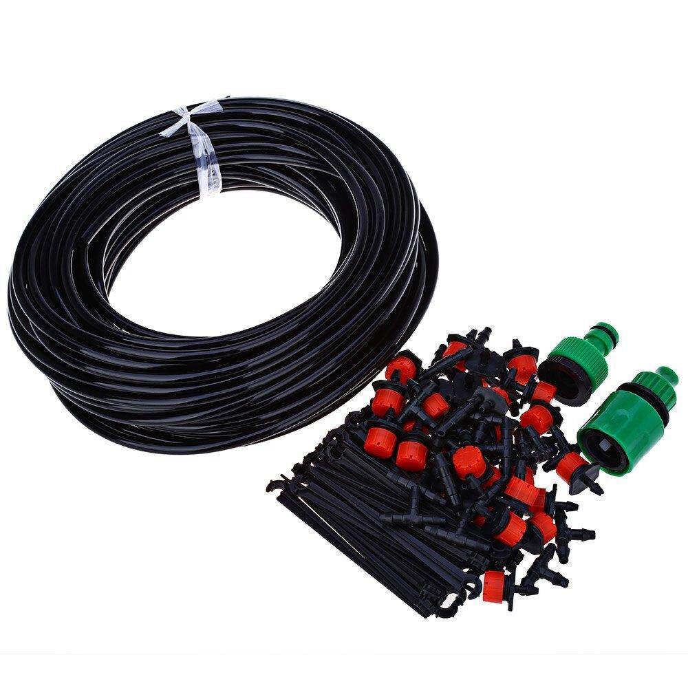 25m Micro Drip Irrigation System Plant Automatic Spray Greenhouse Watering Kits Timer Garden Hose AdjustableDripper Sprinkler