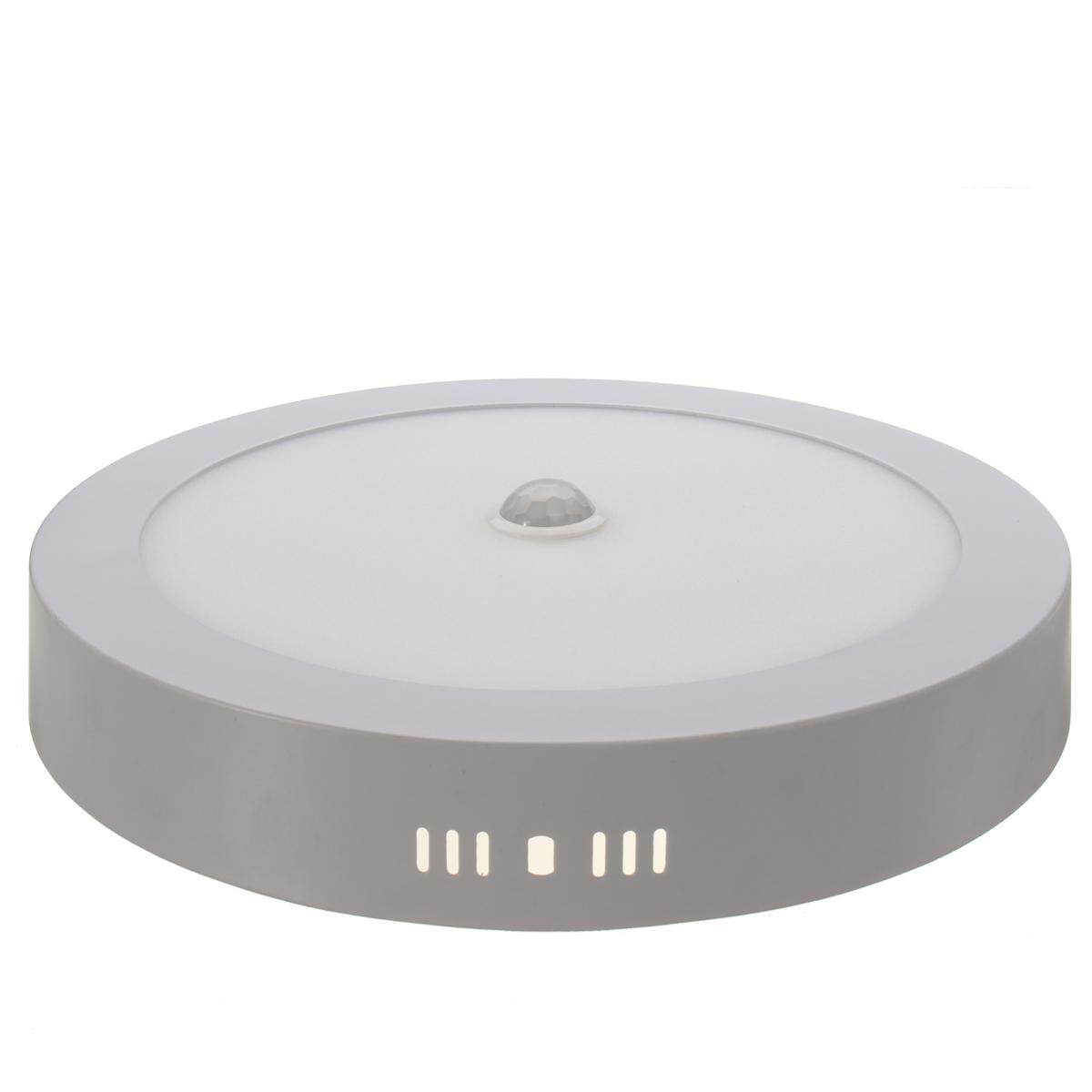 18W LED Surface Mounted PIR Sensore Soffitto Pannello Luce Round Square - intl