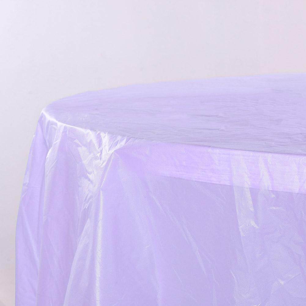 Newlifestyle 84in Round Tablecloth Wedding Party Plastic Birthday Camp Dinner Tablecover - intl(White)