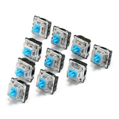 80pcs Blue USB 3 Pin Wired Mechanical Switch for Gateron Keyboard Replacement
