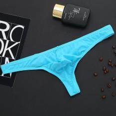 Mỏng Sexy Màu Liền Mạch Băng Lụa Đùi Quần Lót Nam
