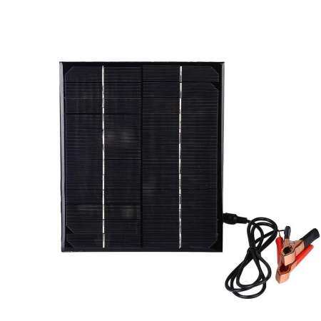 12 โวลต์แผงพลังแสงอาทิตย์ Monocrystalline สีดำที่หนีบแบตเตอรี่ทางเลือก Panneau โมดูล - INTL