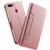 Happon สำหรับ OPPO F9 กรณี Pro หนัง PU เคสแบบกระเป๋ามีฝาปิดเปิดฝาครอบการ์ดสล็อตสีดำ