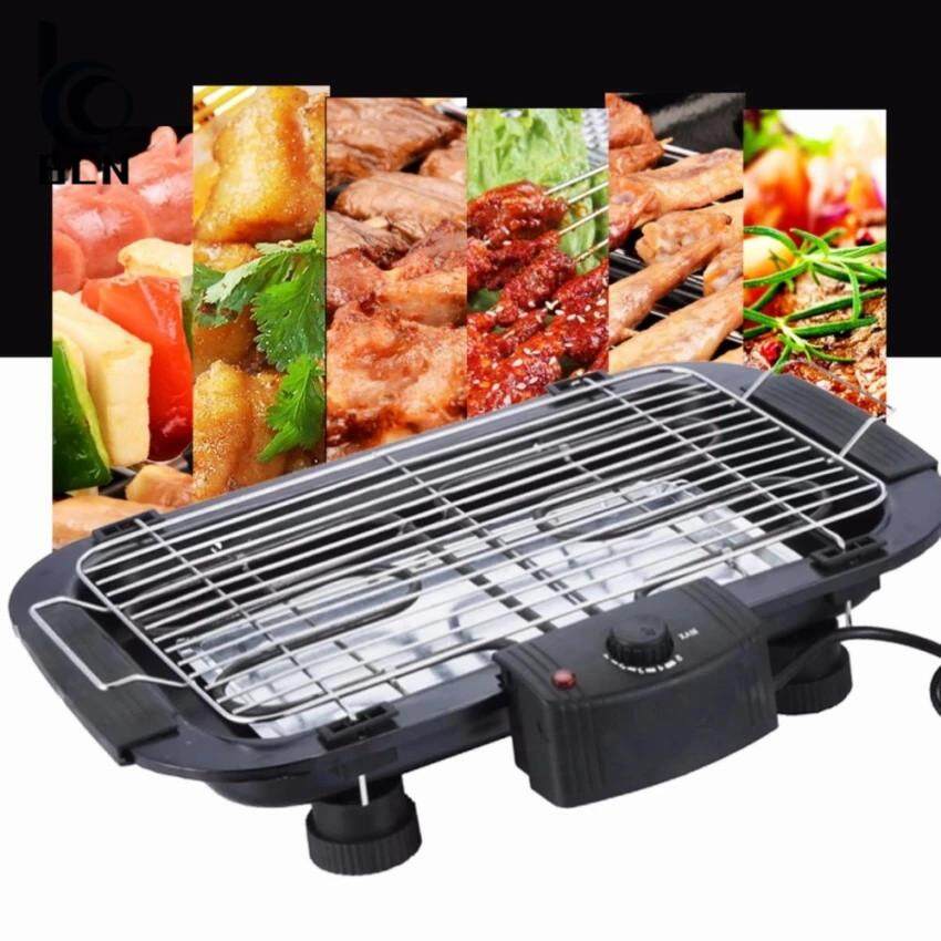 【Bln-Home】Home Korean Style Multipurpose Electronic Teppanyaki Grill And Smoke Barbecue Bbq Pan Cookware 