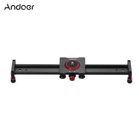 Andoer 40 เซนติเมตร/16 อลูมิเนียมอัลลอยนิ้ว Camera รางเลื่อน Video Stabilizer Rail สำหรับ DSLR Camera กล้องวิดีโอ DV ฟิล์มถ่ายภาพ, โหลดได้ถึง 11Lbs - INTL