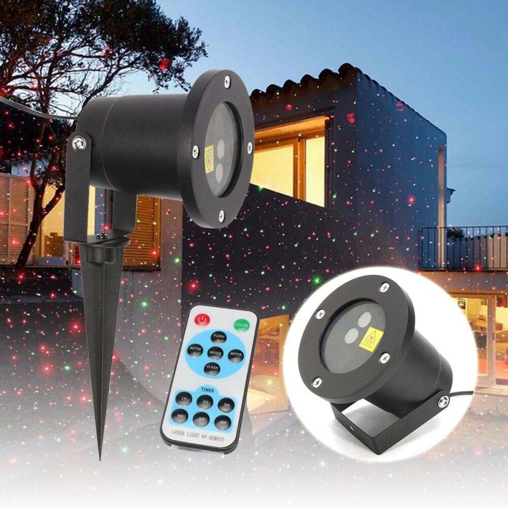 Christmas Star Projector Lights Waterproof Xmas Led Shower Motion+Remote Control EU