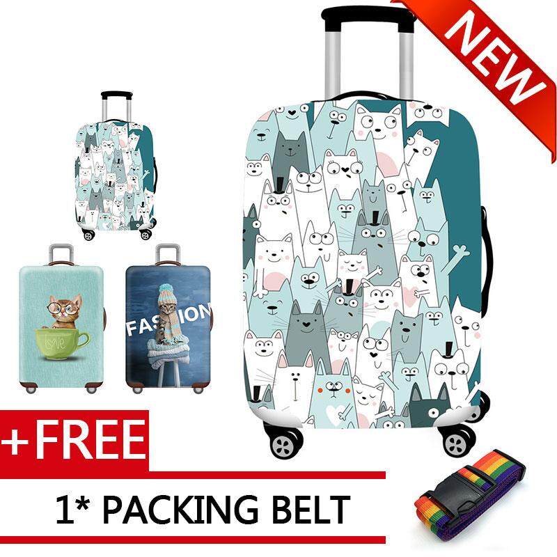 Travel Luggage Cover Spandex Suitcase Protector Washable Baggage Covers for 18-32 Inch Luggage