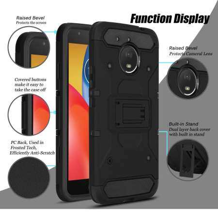 For Motorola Moto E4 Plus Heavy Duty Armor Shockproof Rugged Kickstand Cover with Belt Swivel Clip - intl For Motorola Moto E4 Plus Heavy Duty Armor Shockproof Rugged Kickstand Cover with Belt Swivel Clip - intl