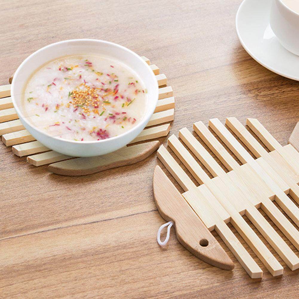 Gỗ Lót Thảm Bàn Ăn Tấm Bát Cốc Bộ Đồ Ăn Placemat Nóng Bán