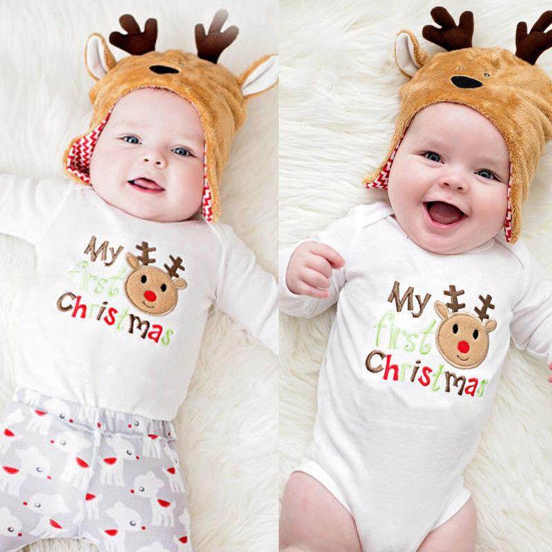 Newborn Infant Kids Baby Boy Girl Cotton Romper Jumpsuit Bodysuit Outfit Clothes