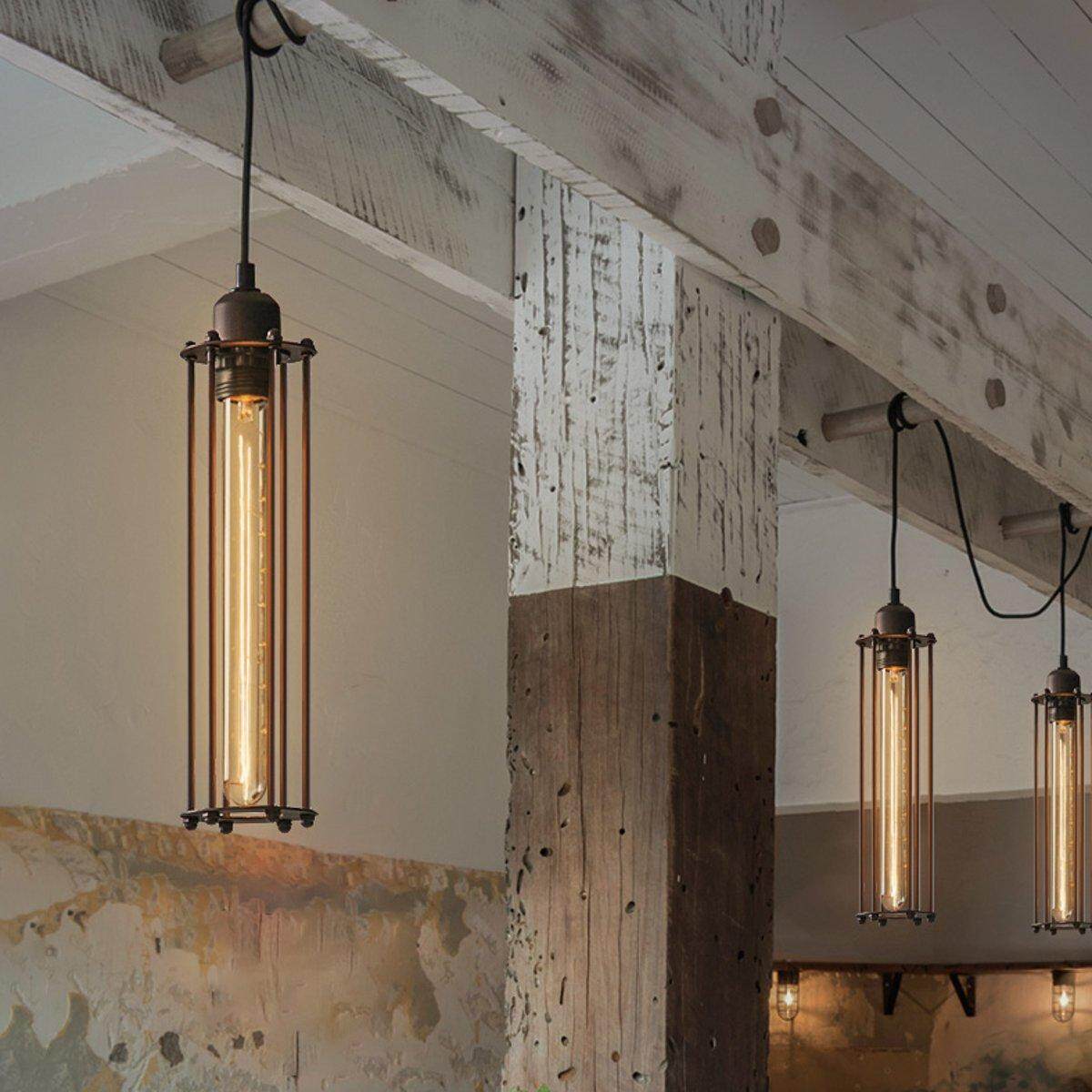 Industrial Retro Vintage Flute Pendant Lamp Kitchen Bar Hanging Ceiling Light - intl