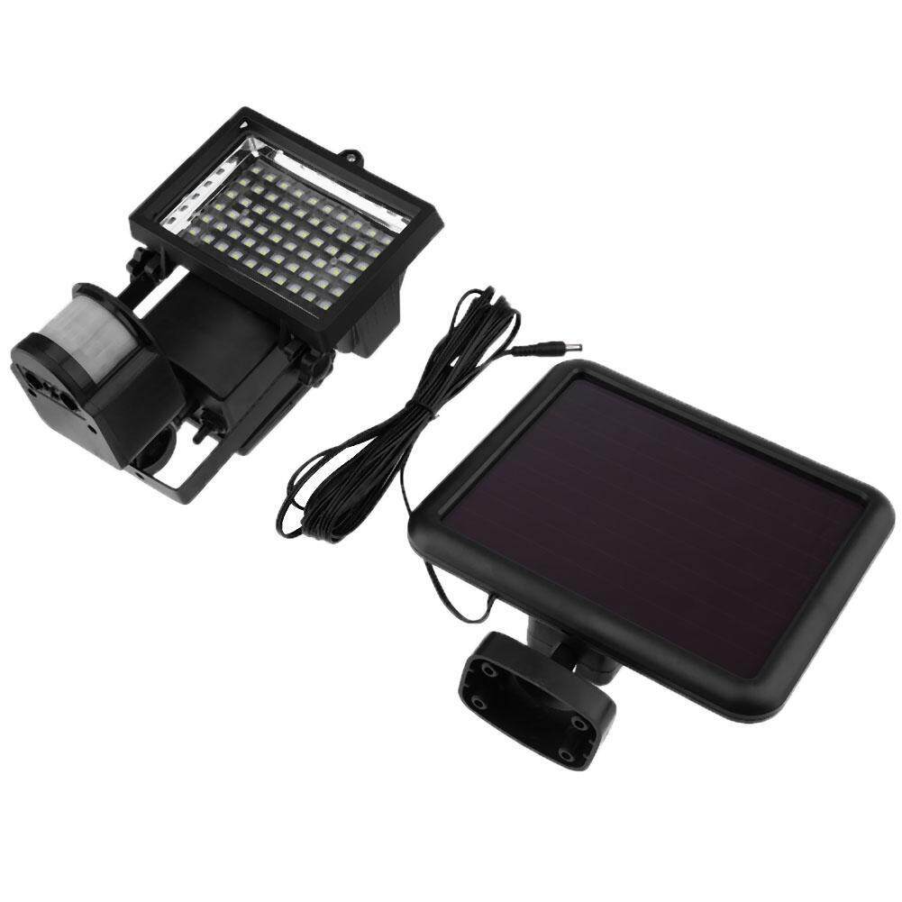 New 60 LED PIR Motion Sensor Solar Powered Garden Security Flood Stair Light