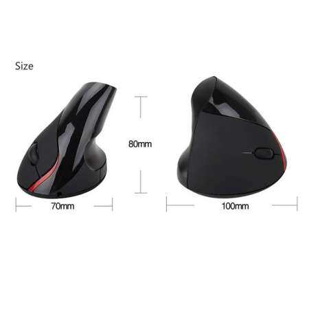 iFlashDeal เมาส์แนวตั้งแก้อาการปวดข้อมือ เม้าส์ไร้สาย Vertical mouse Ergonomic Wireless Mice