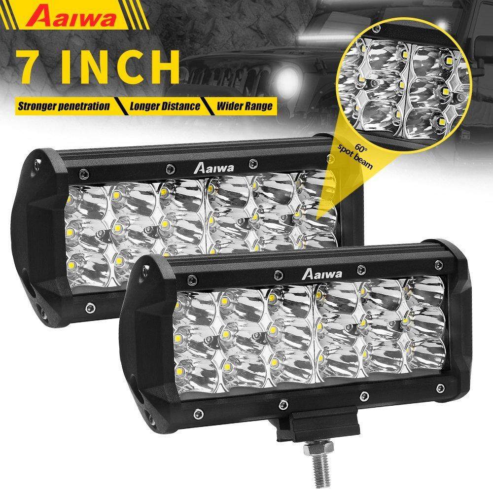 LED Bar Aaiwa 2 7 Inch 36 W Ba Liên Tiếp Điểm đèn Sương Mù Đèn Lái Thuyền Đèn LED công việc Đèn cho Xe Jeep Khoang Thuyền SUV Xe Tải Xe ATV