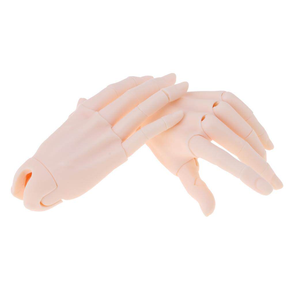 BJD Doll Female Flexible Jointed Hands for 1//3 Dollfie MSD Dolls Normal Skin
