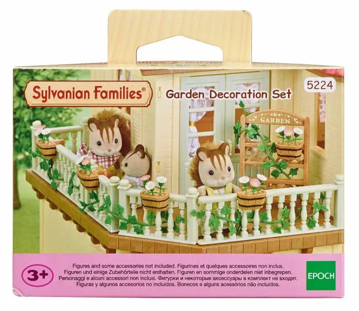 sylvanian families garden decoration set