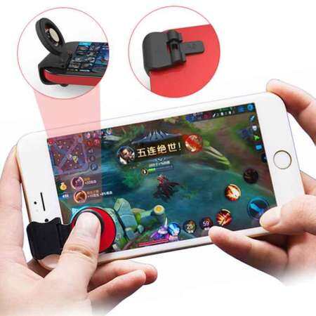 Yupt 【Great jiari, eat chicken tonight】Multifunction Gamepad 3 in 1 design Colorful F1 Joystick Grip for PC Smart Phone for Smart Phone Ipad, Gamepad Grip Extended Handle Game Controller Accessories（red）