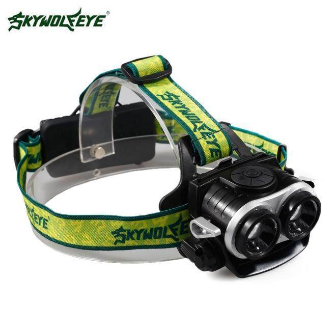 8000LM 2X XM-L T6 Headlamp Headlight Head Light LED Rechargeable USB