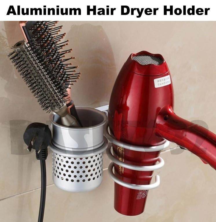 Aluminum Aluminium Wall Mounted Hair Dryer Comb Storage Shelf Holder Rack  Hanger Organizer  | Lazada