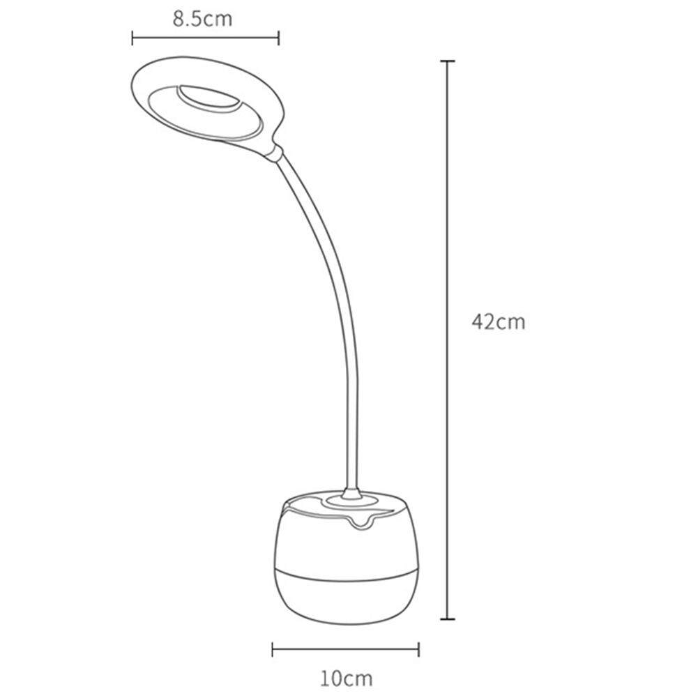 3 cấp độ Linh Hoạt Di Động Đa Năng Cảm Ứng LED 2in1 Đèn Đọc Sách Để Bàn